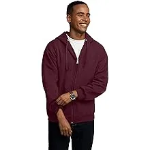 Fruit of the Loom Men's Eversoft Fleece Hoodies, Moisture Wicking & Breathable, Full Zip Hooded Sweatshirt