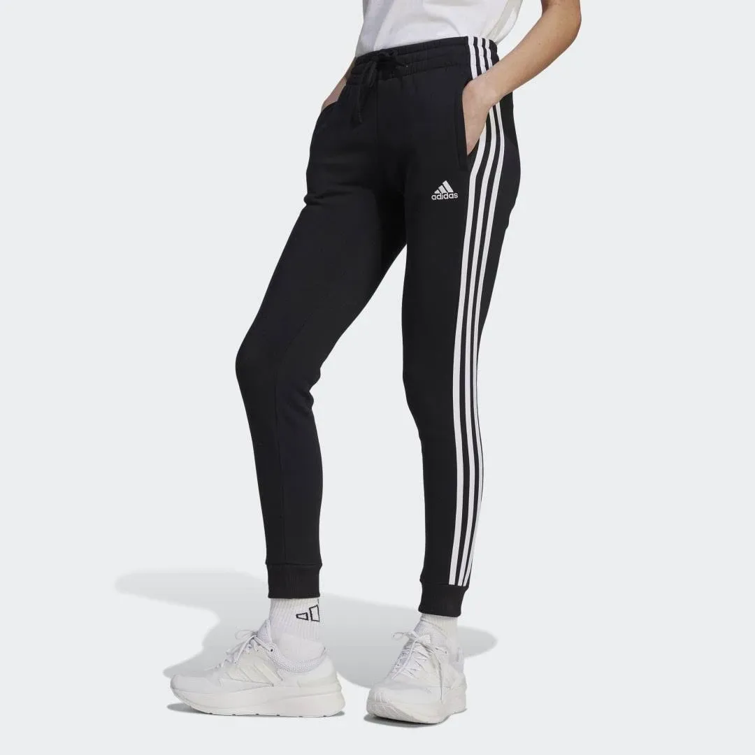 Essentials 3-Stripes Fleece Pants