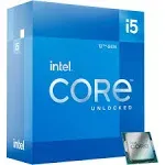 Intel - Core i5-12600K Desktop Processor 10 (6P+4E) Cores up to 4.9 GHz Unlocked  LGA1700 600 Series Chipset 125W - Grey/Black/Gold