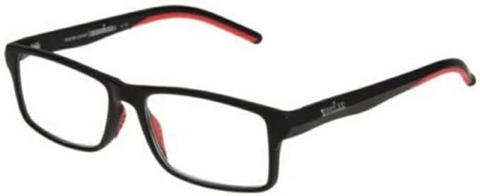 Foster Grant Ironman Men's Reading Glasses Red Black +1.50