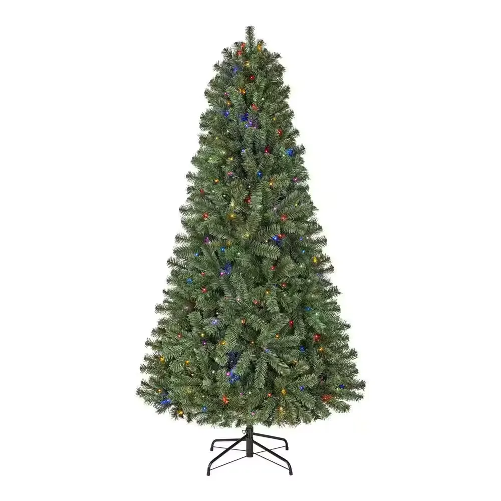 Home Accents Holiday Pre-Lit LED Festive Pine Artificial Christmas Tree